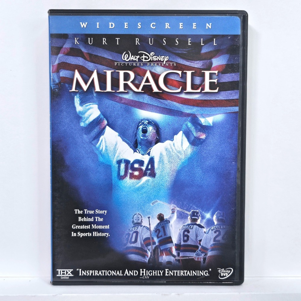 Disney Miracle DVD Kurt Russell 2-Disc Widescreen Sport Ice Hockey 1980 Olympics